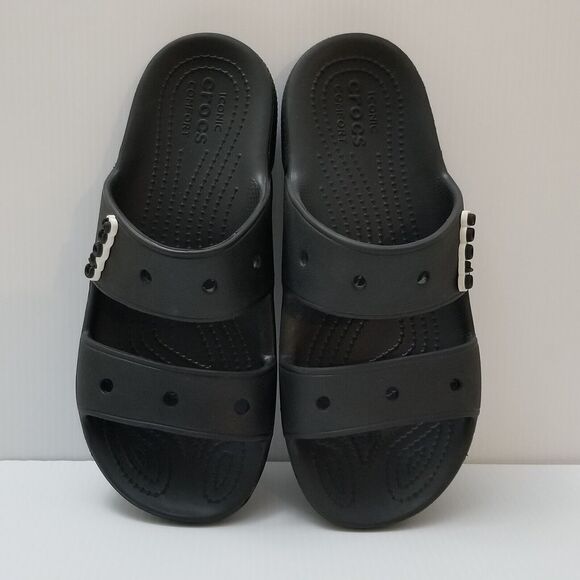 CROCS Classic Slide Sandal Size Men 7 Women 9 Black Double Strap Slip On 206761 main image 9